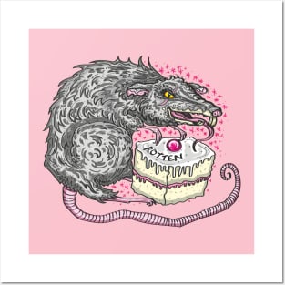 Rat with Cake Posters and Art